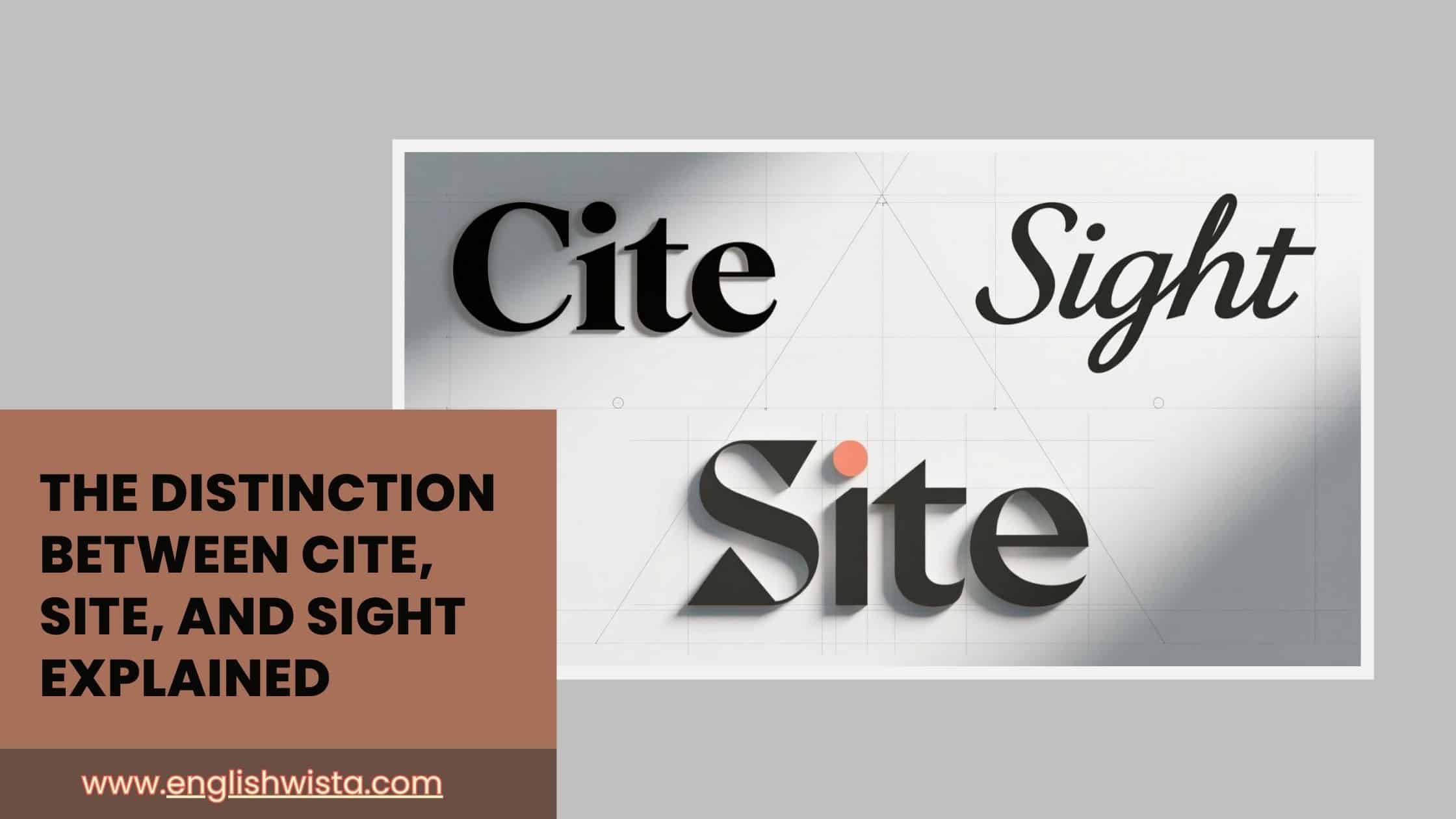 You are currently viewing The Distinction Between Cite, Site, and Sight Explained