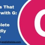 Nouns That Start with G: Your Complete Friendly Guide