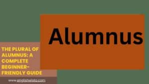 Read more about the article The Plural of Alumnus: A Complete Beginner- Friendly Guide