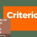 The Plural of Criterion: A Simple Guide for Everyone