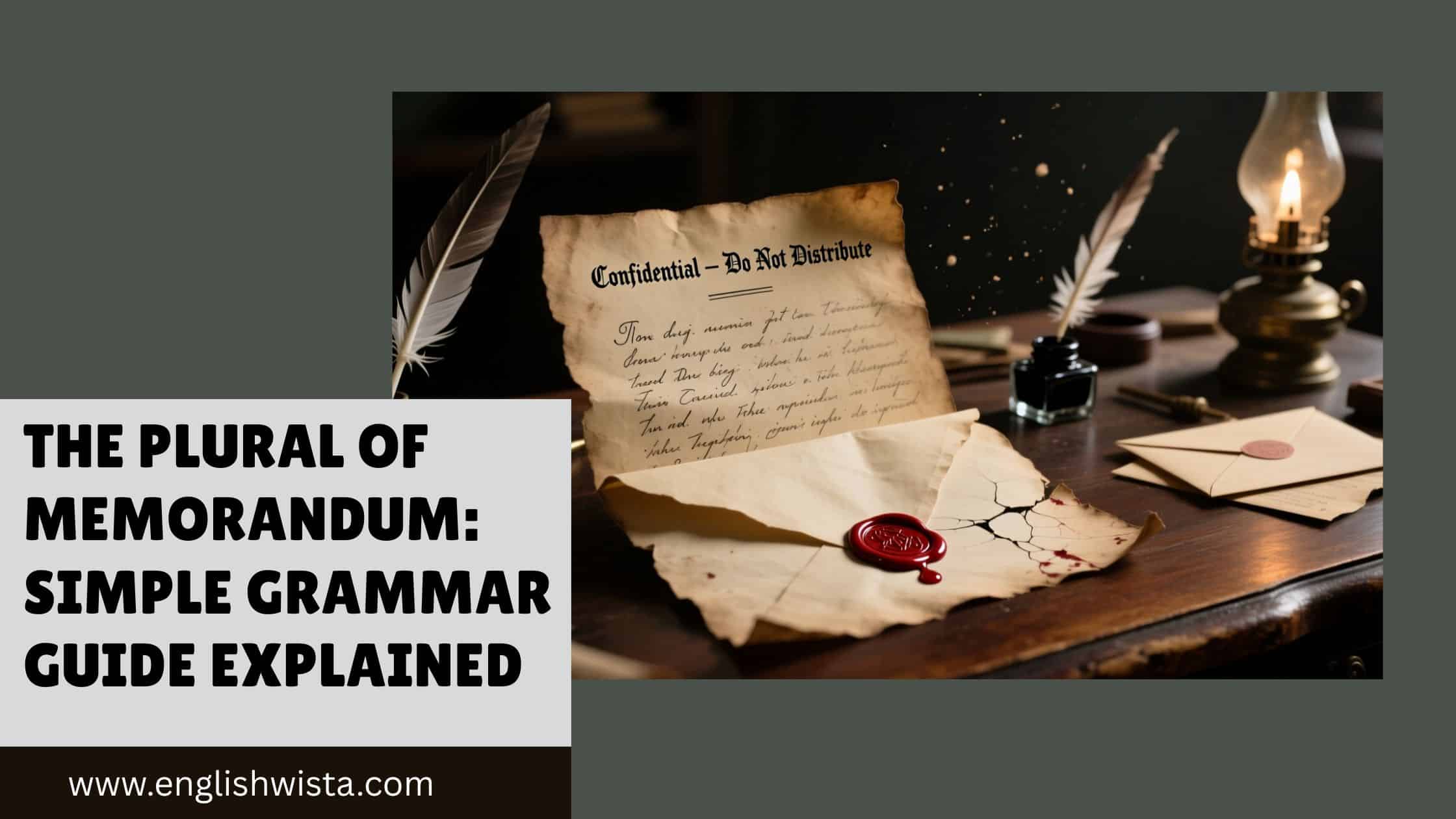 You are currently viewing The Plural of Memorandum: Simple Grammar Guide Explained