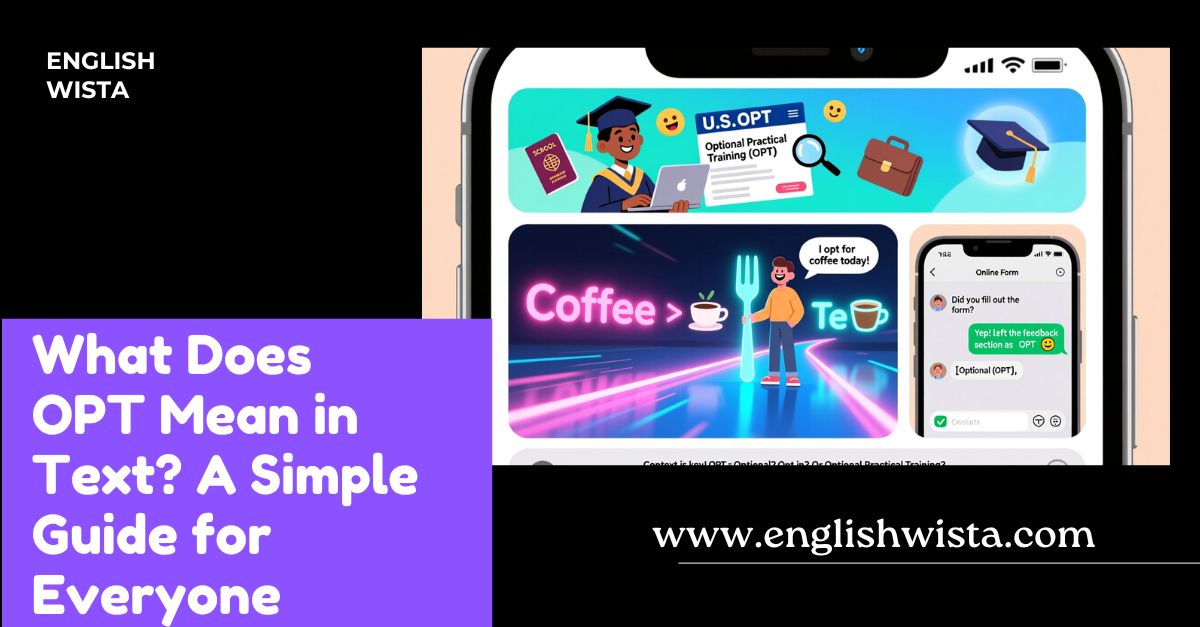 You are currently viewing What Does OPT Mean in Text? A Simple Guide for Everyone