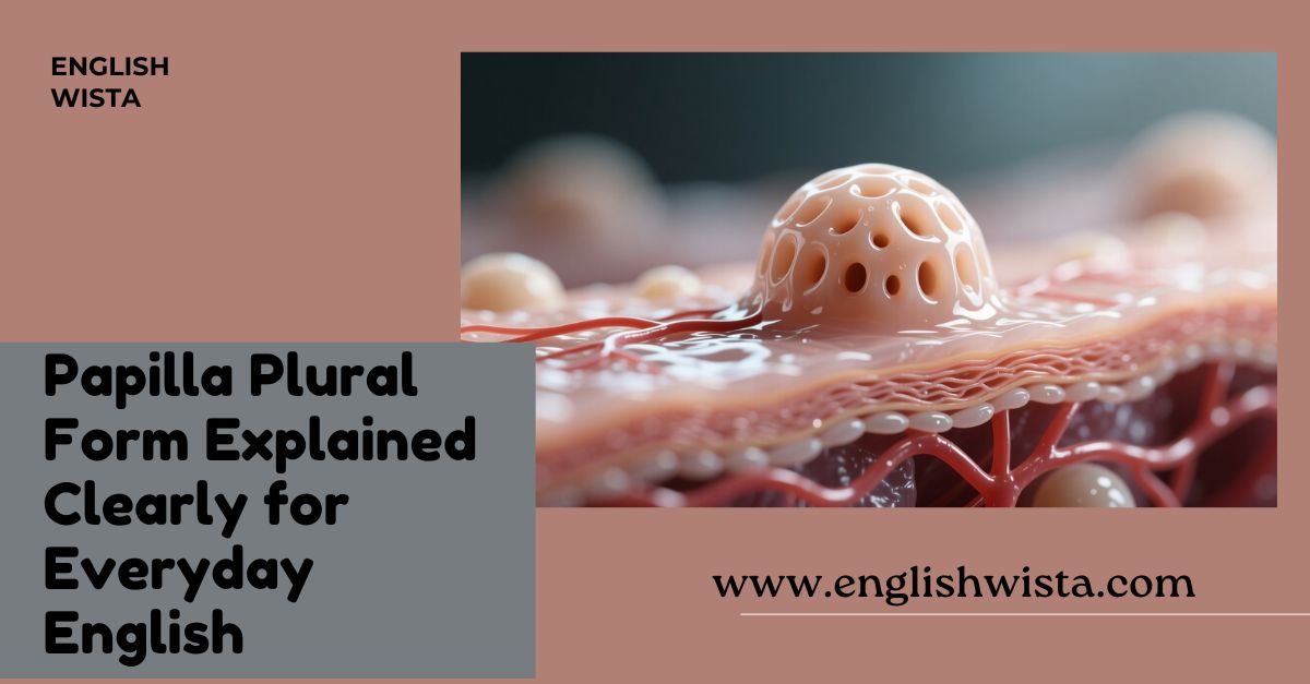 Read more about the article Papilla Plural Form Explained Clearly for Everyday English