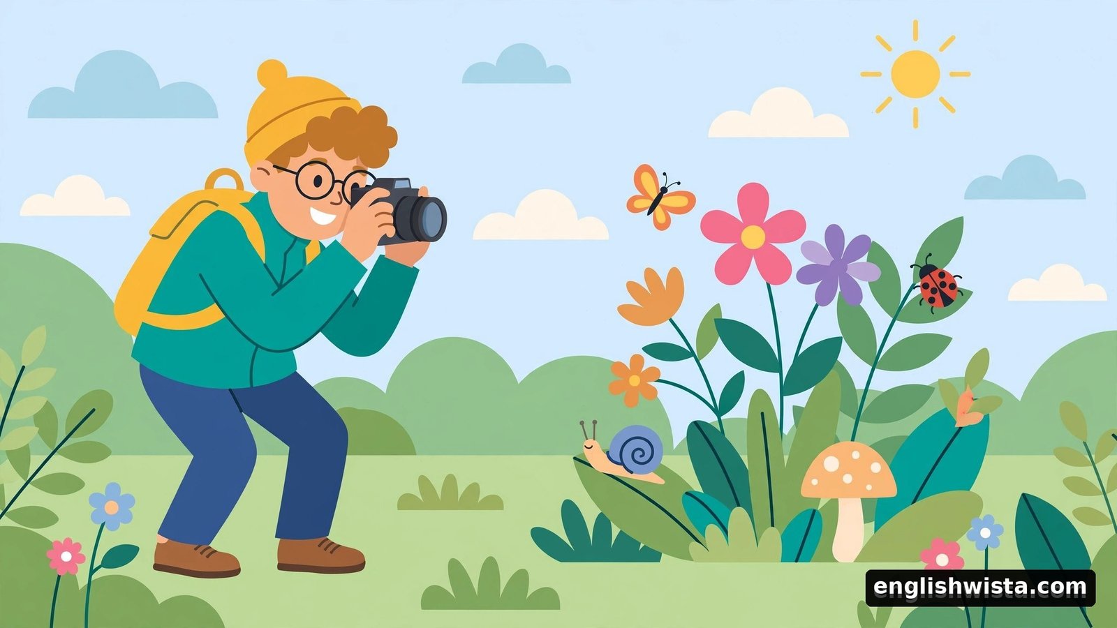 Person photographing pretty things for aesthetic