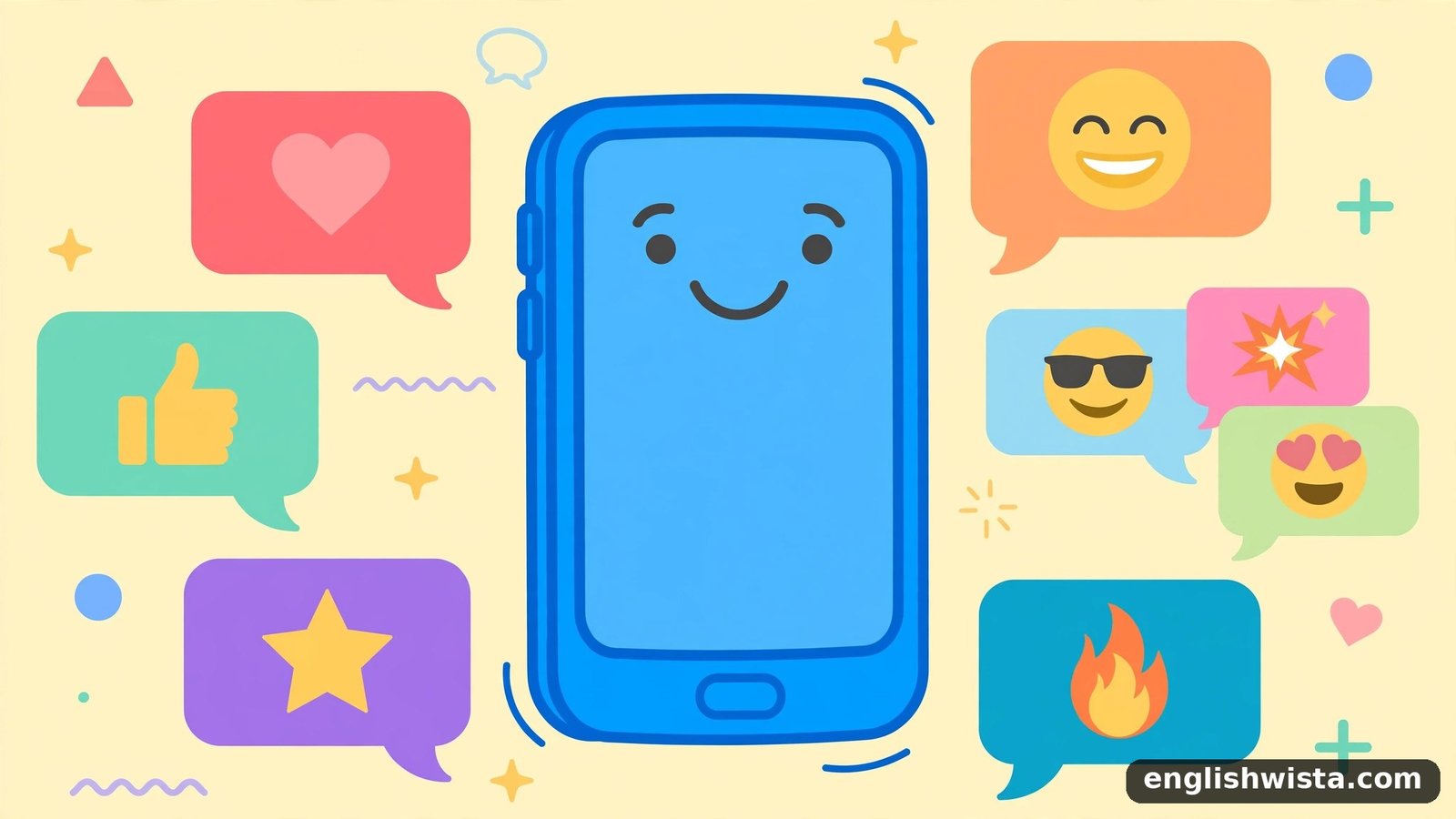 Texting slang illustration