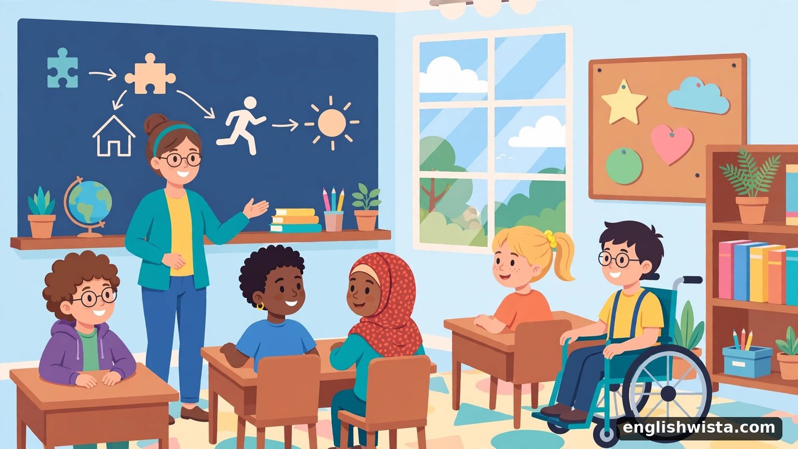 Classroom scene learning awake vs wake