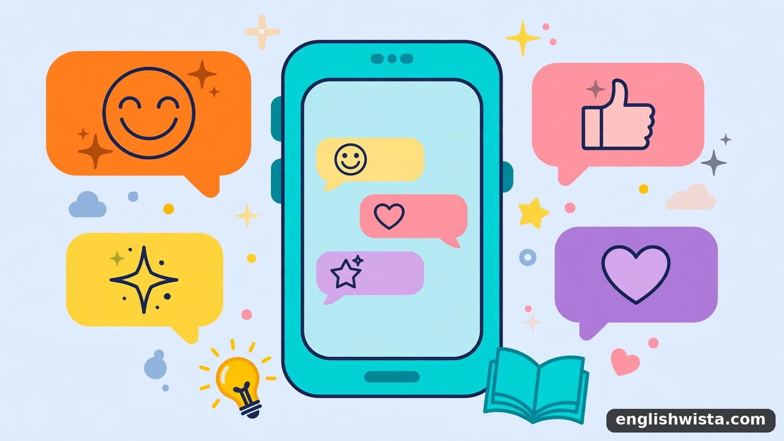 Texting slang illustration