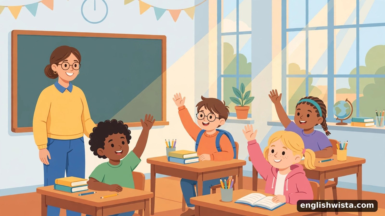 Classroom scene learning capital vs capitol