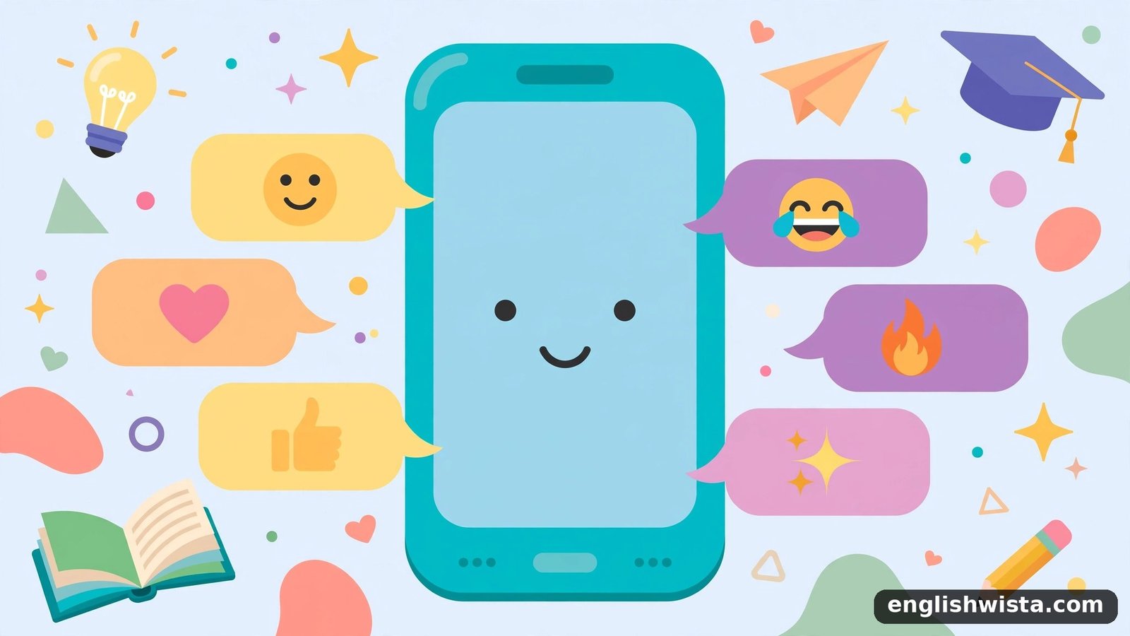 Texting slang illustration