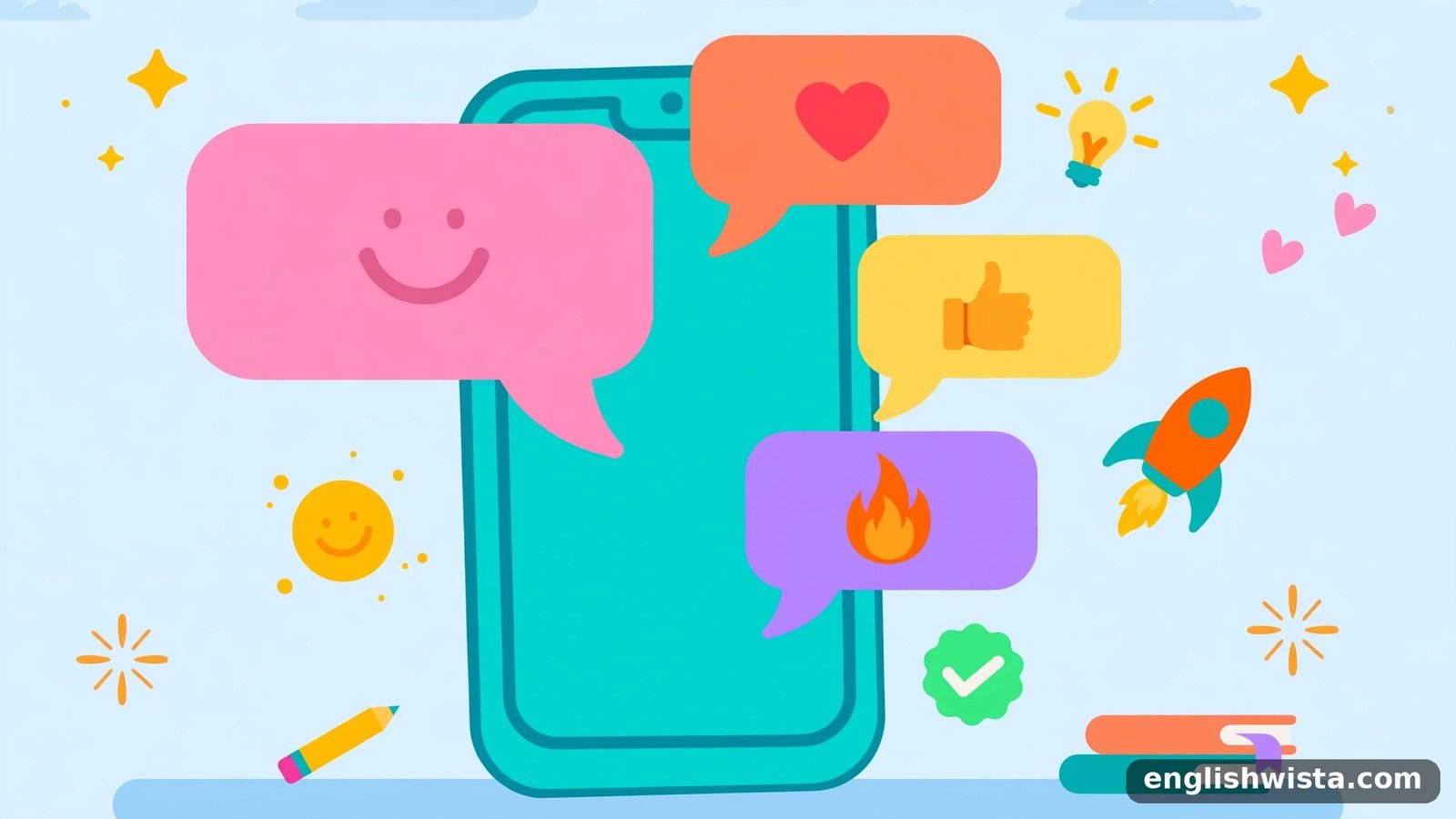 Texting slang illustration