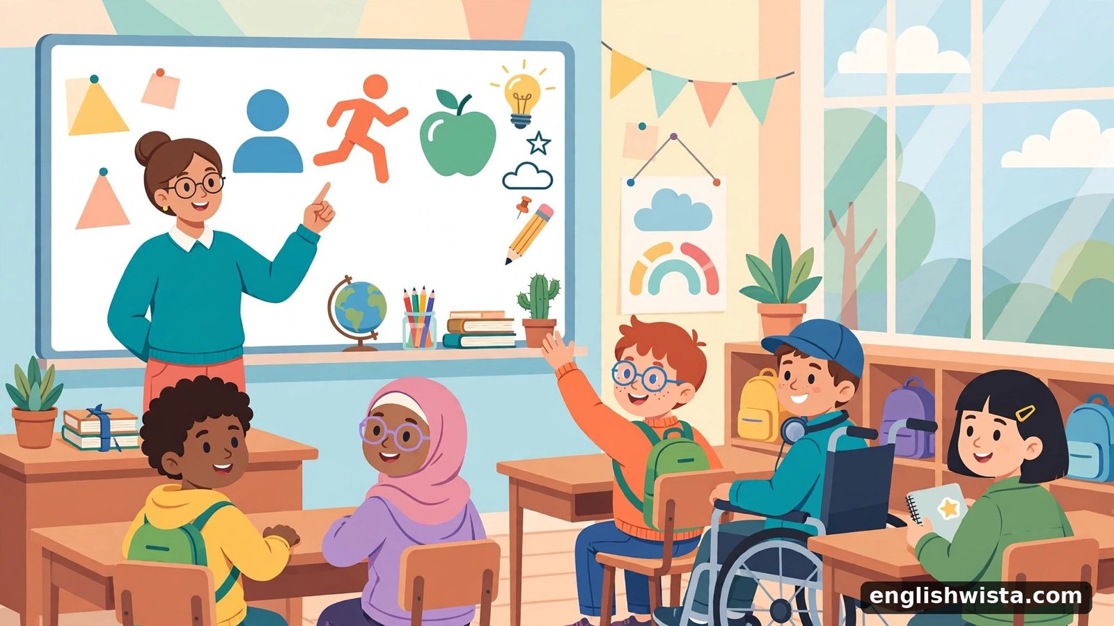 Classroom scene learning deny vs refuse