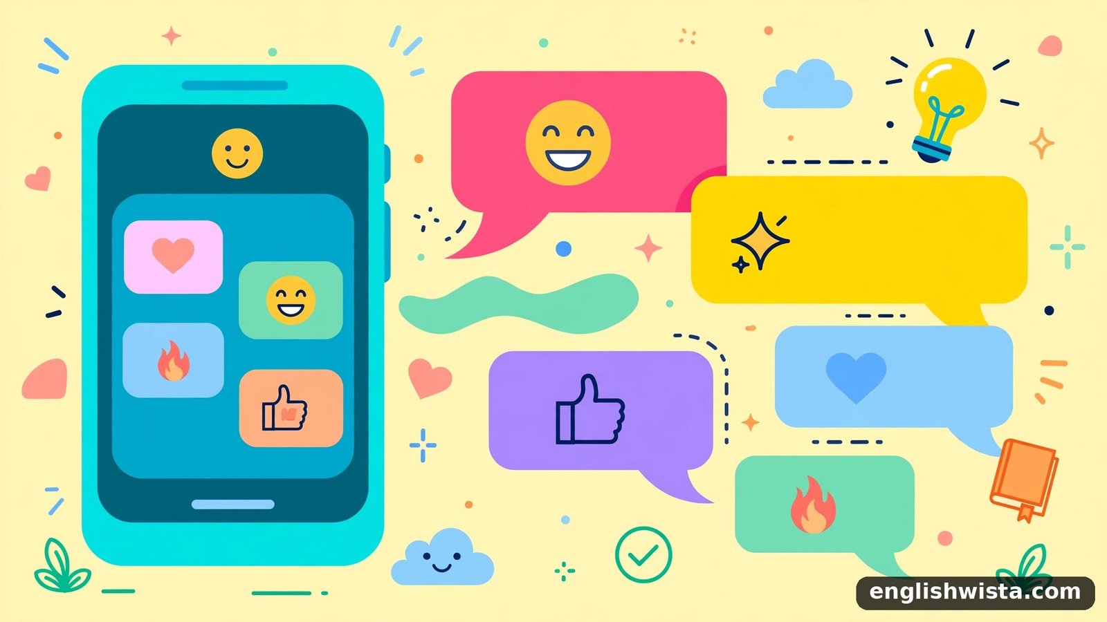 Texting slang illustration