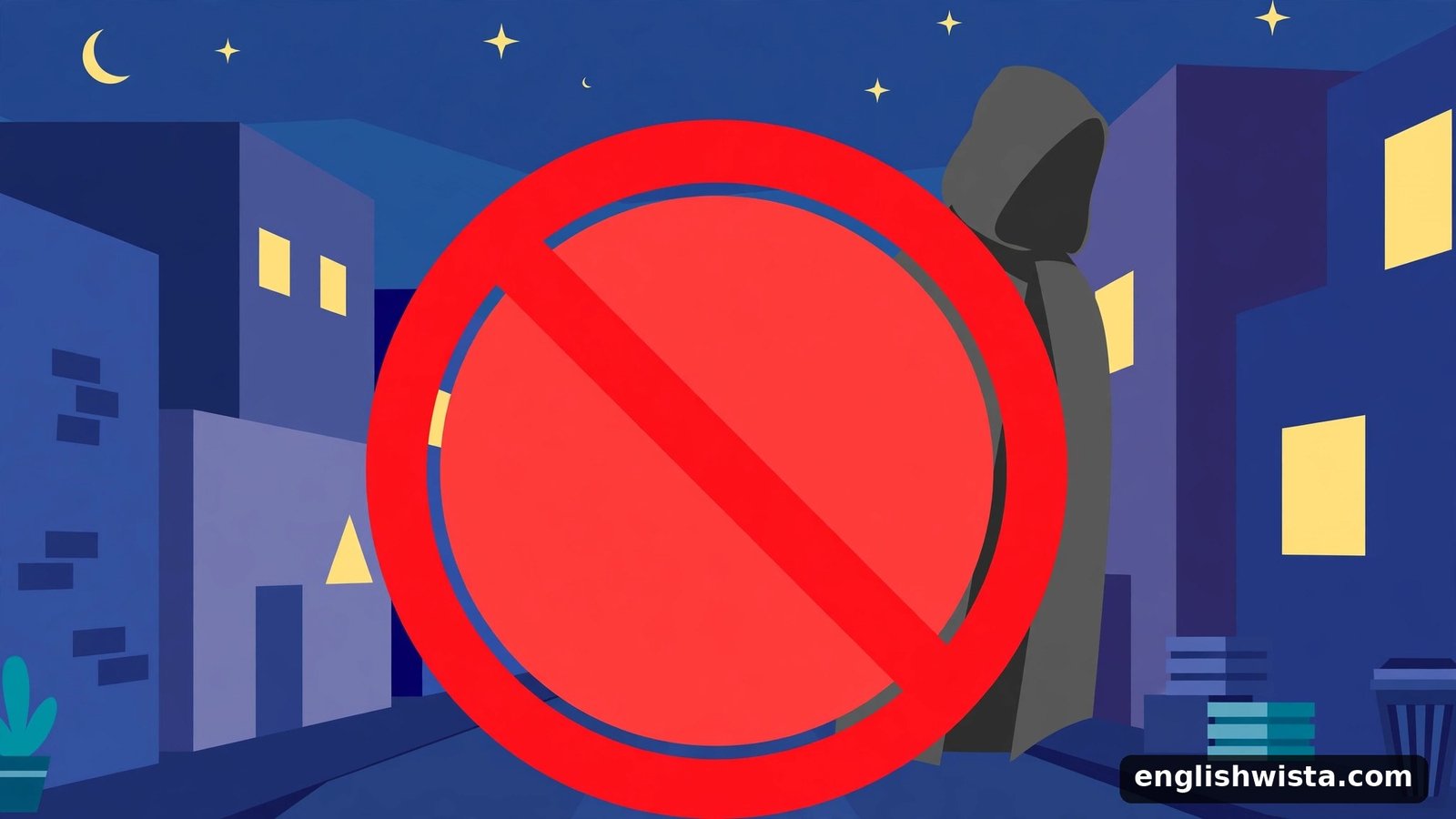 Prohibition sign for illicit