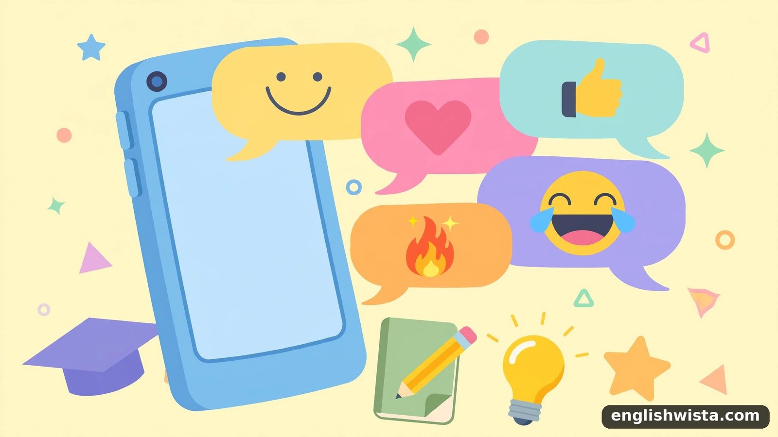 Texting slang illustration