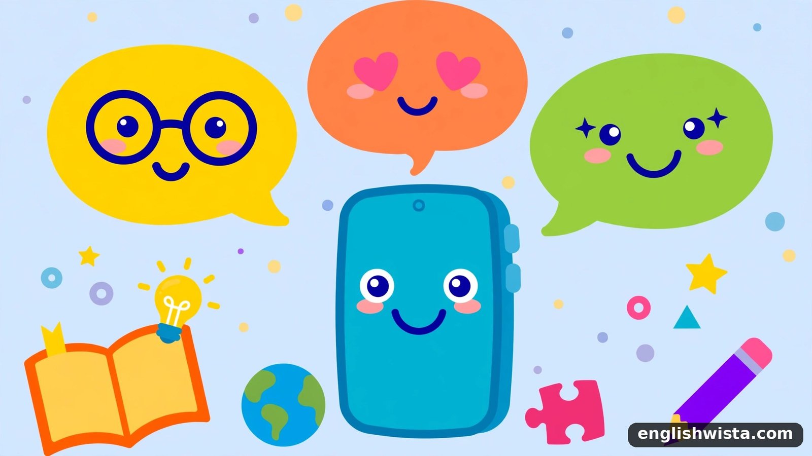 Phone chat illustration