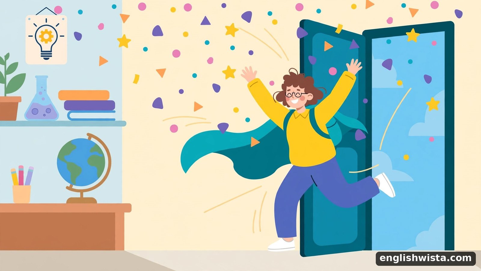 Dramatic entrance with confetti