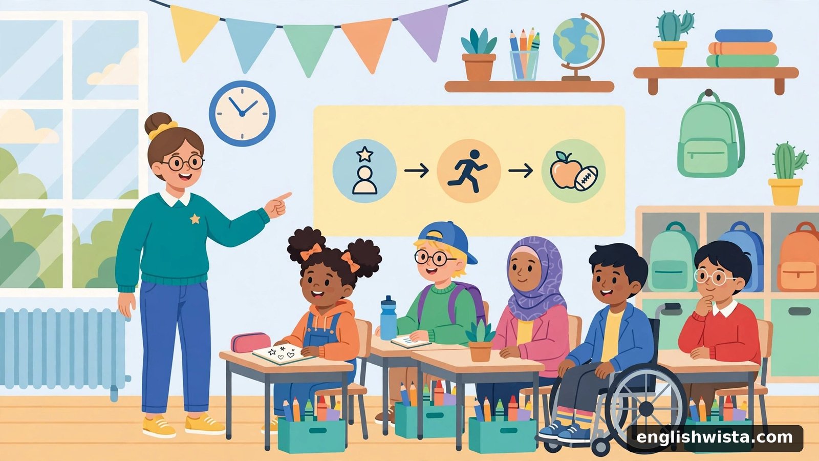 Classroom scene learning fewer vs less