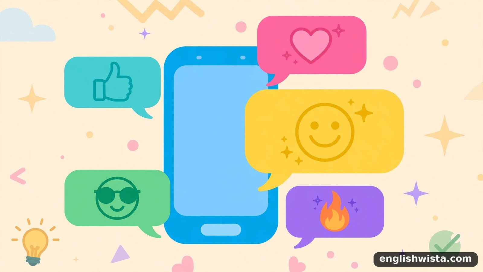 Texting slang illustration