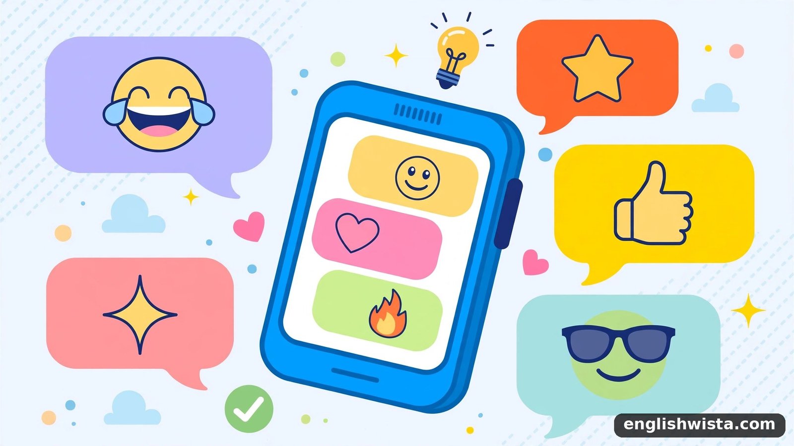Texting slang illustration