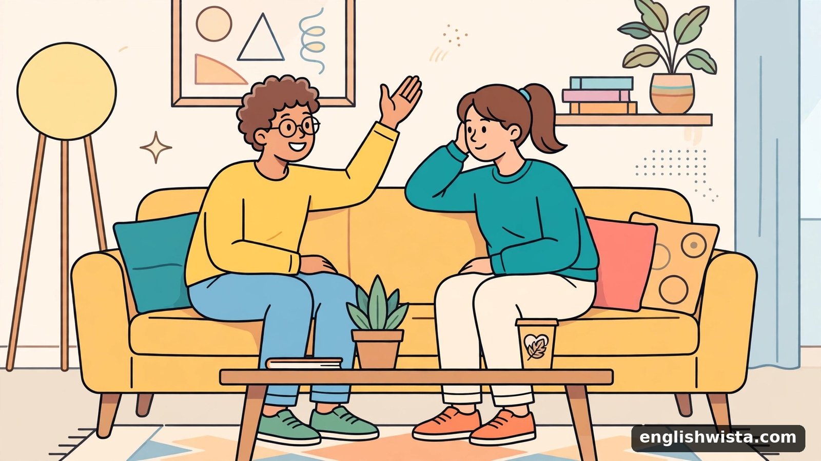 Friends chatting about ghosting