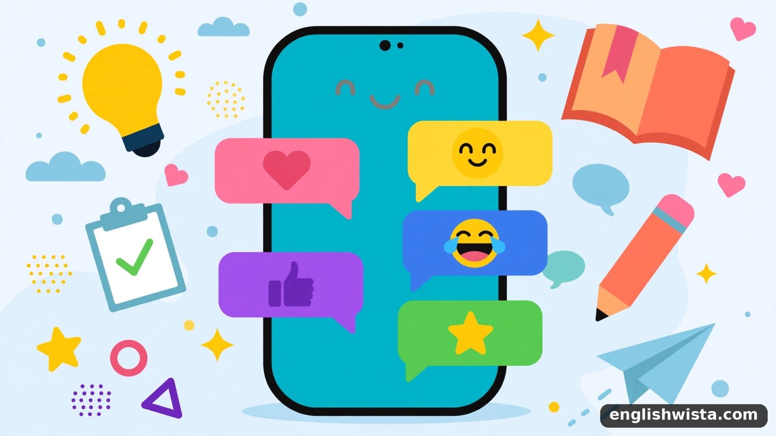 Texting slang illustration