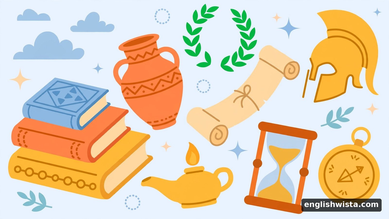 Old historical books and artifacts