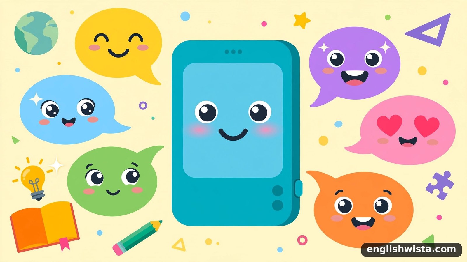 Phone chat illustration