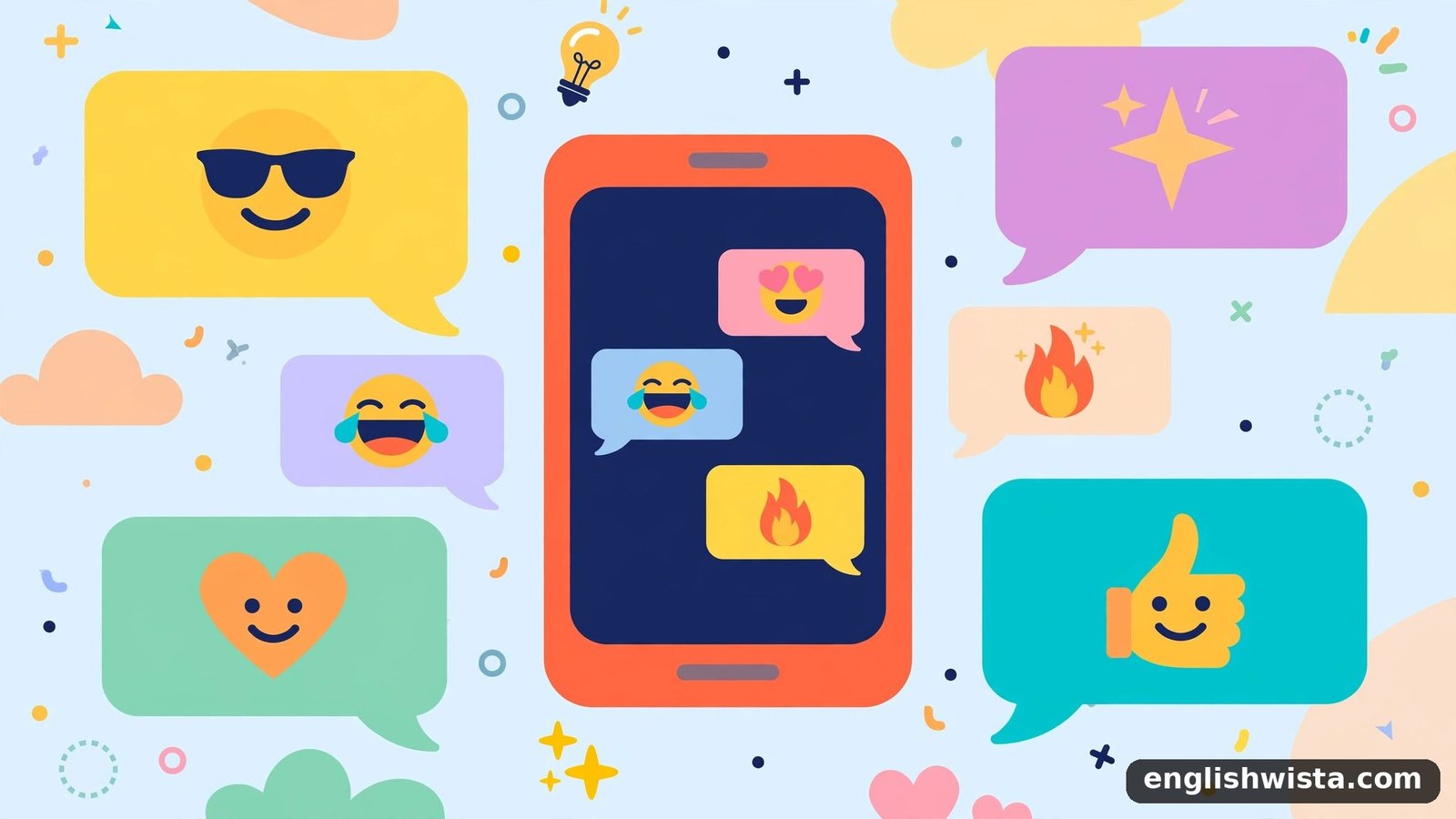 Texting slang illustration