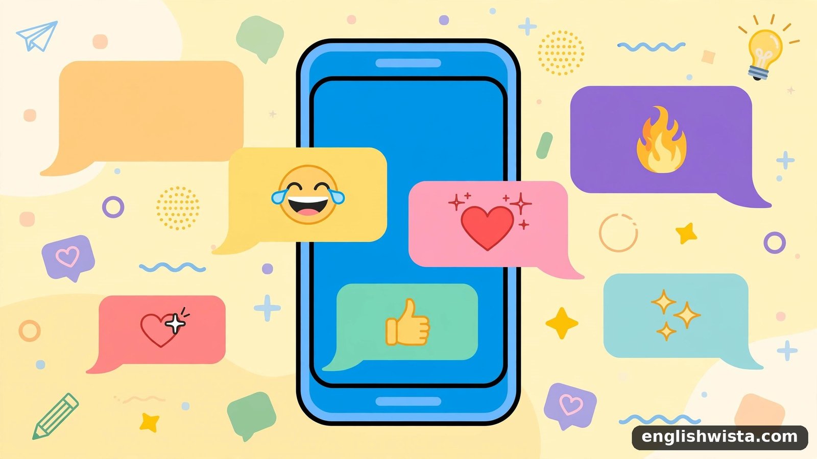 Texting slang illustration