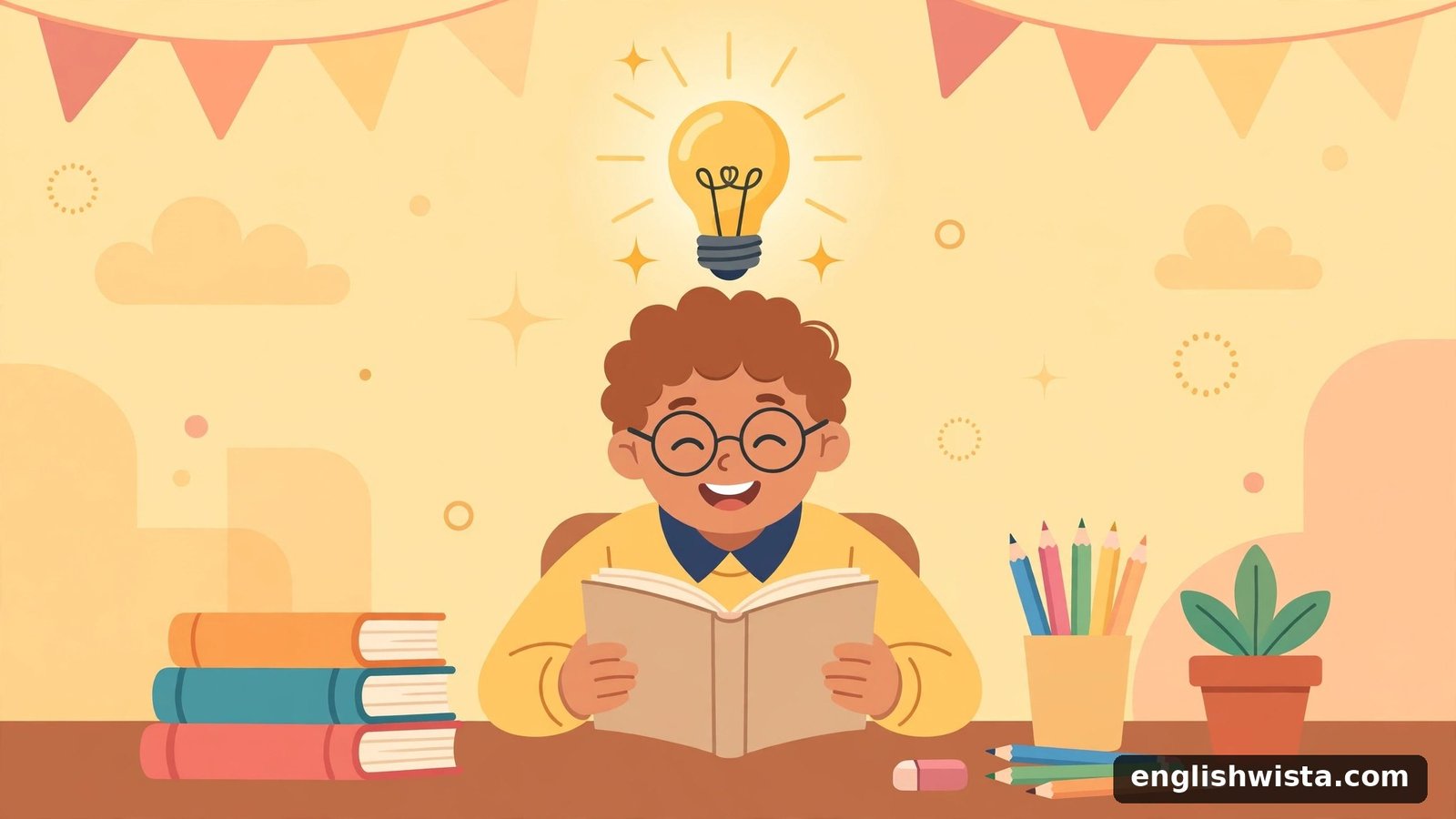 Student reading a book for learn