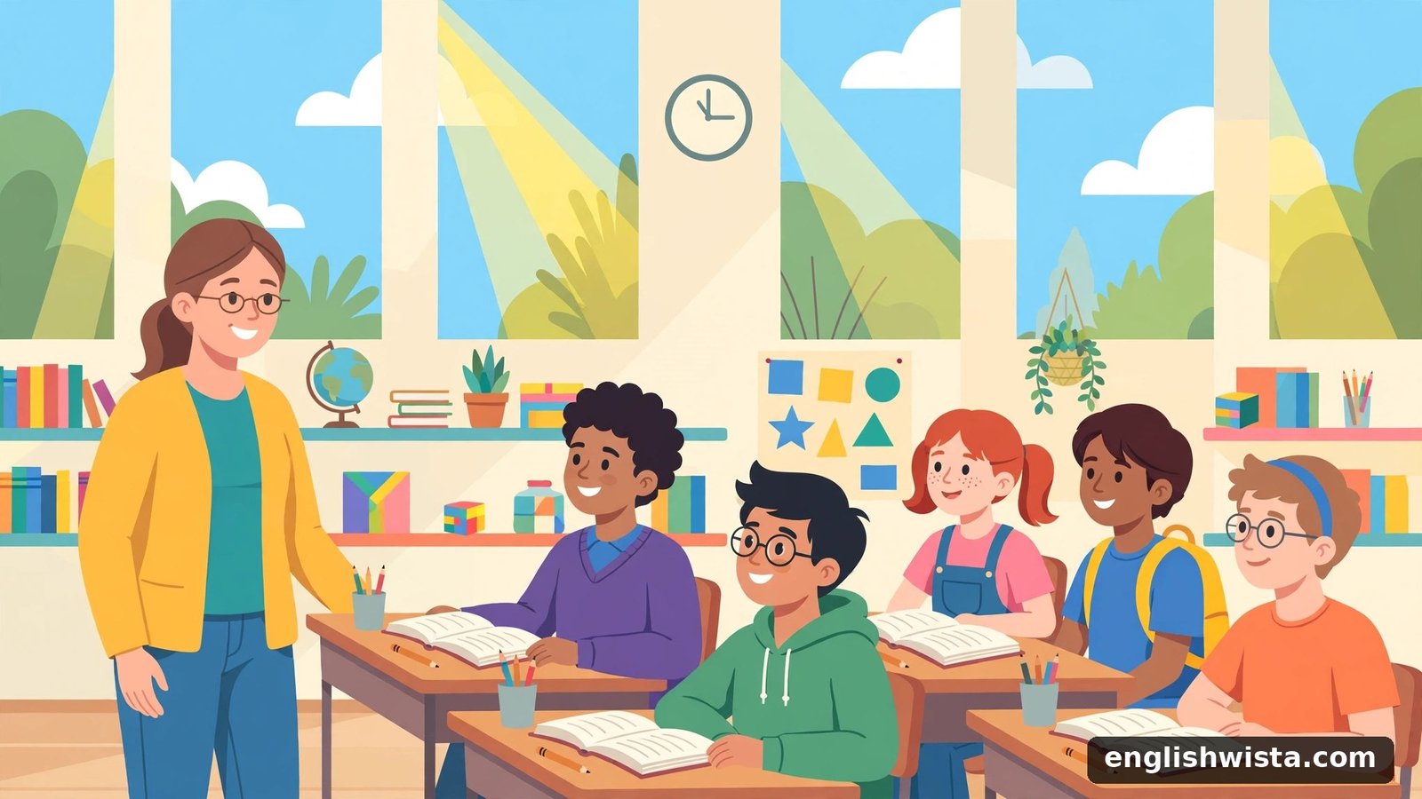 Classroom scene learning learn vs teach