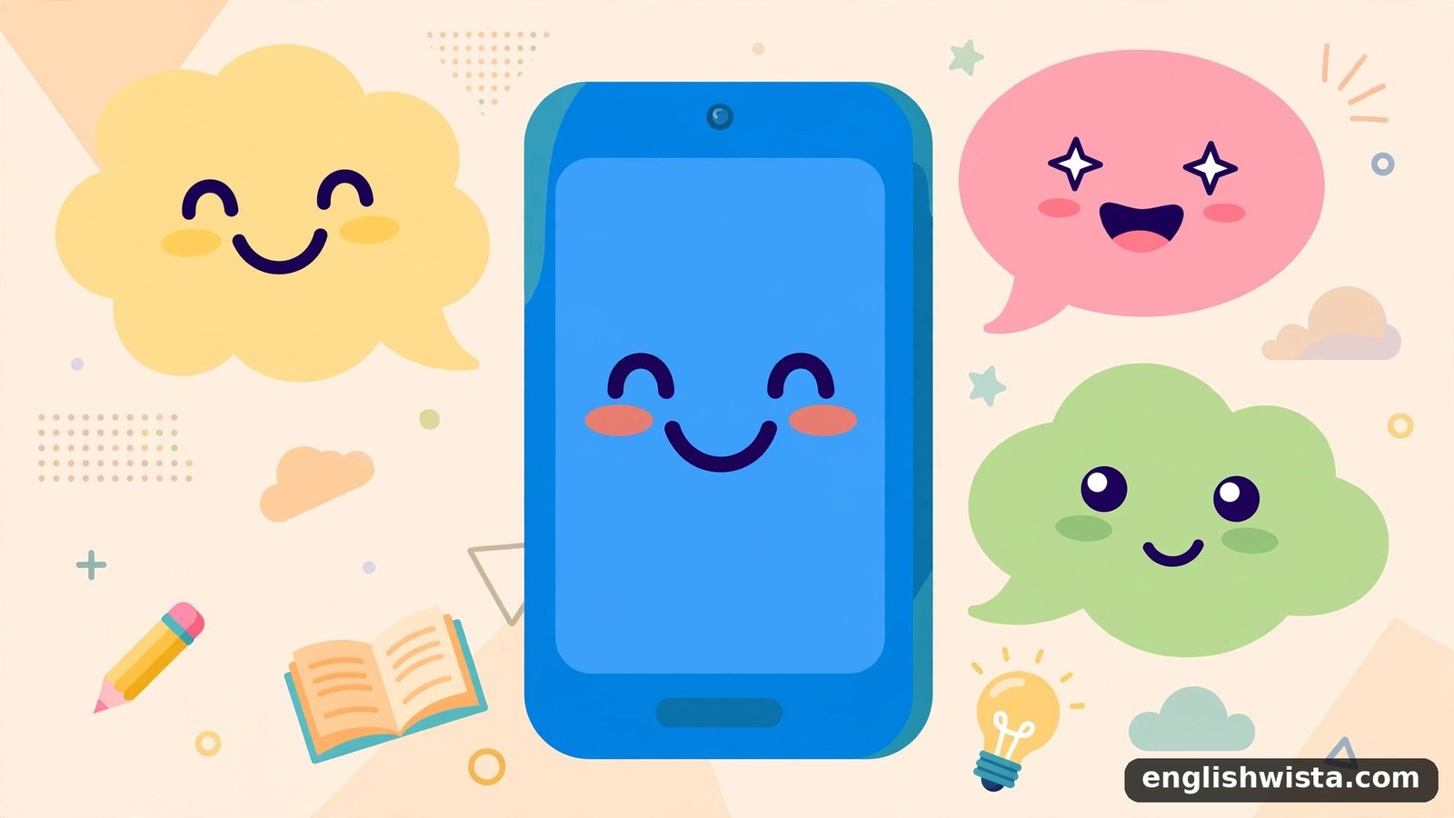 Phone chat illustration
