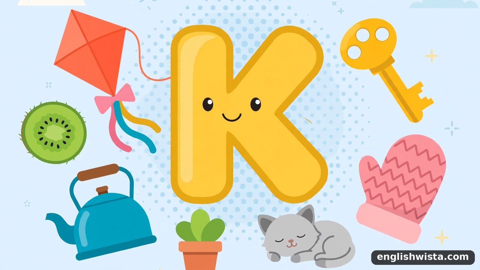 Letter K with nouns