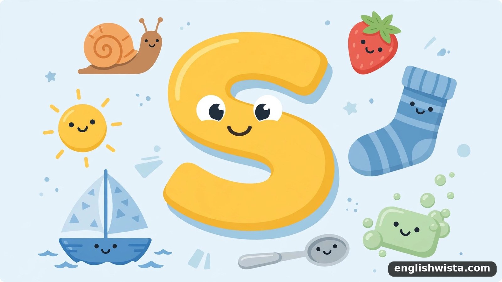 Letter S with nouns
