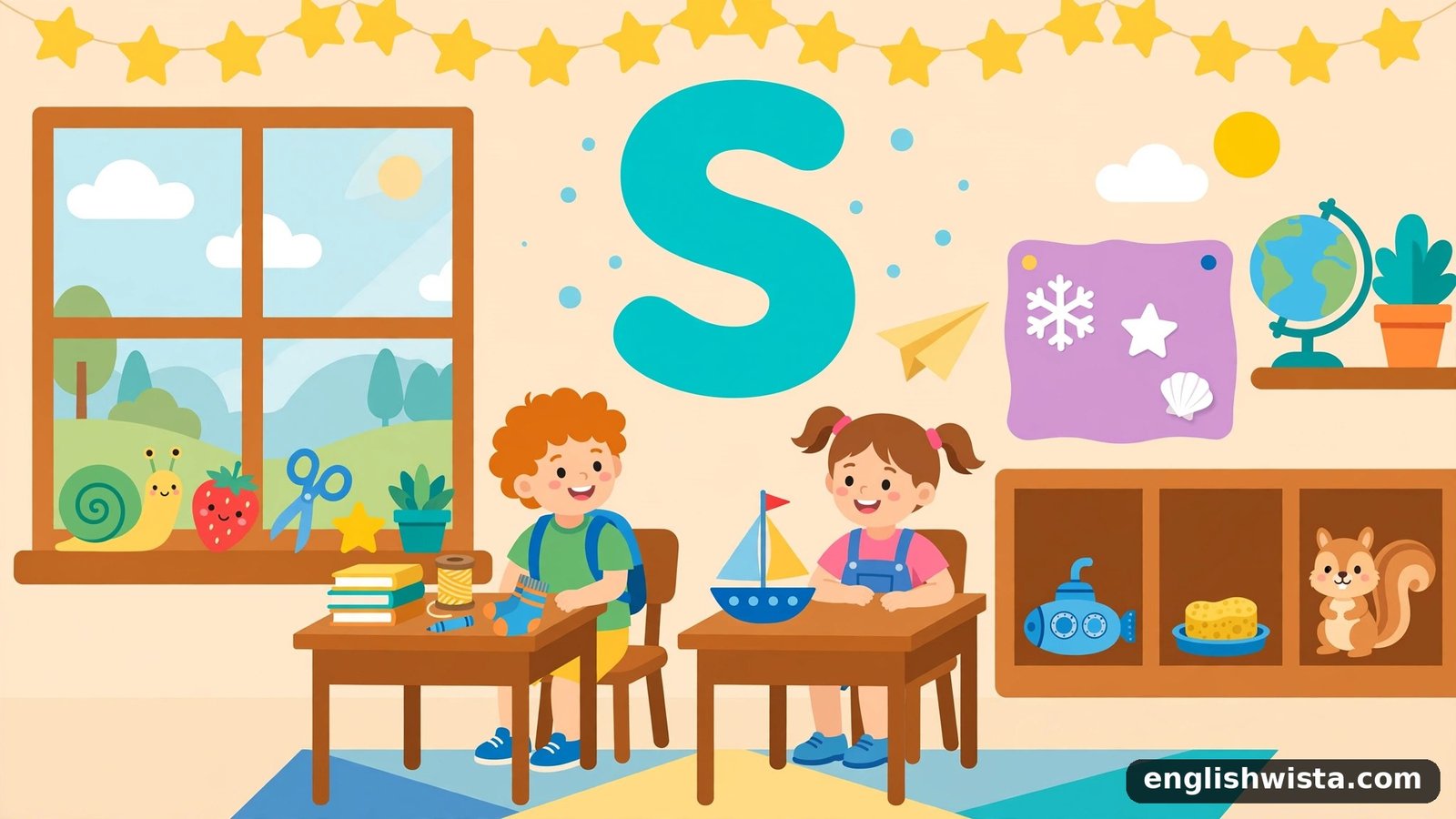 Classroom letter S