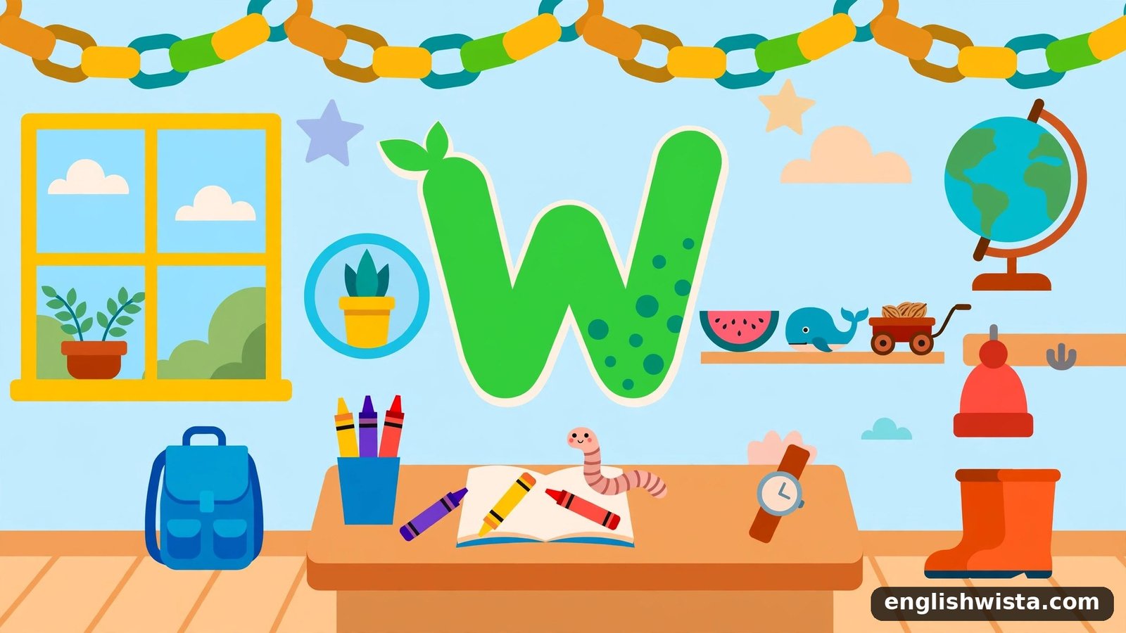 Classroom letter W