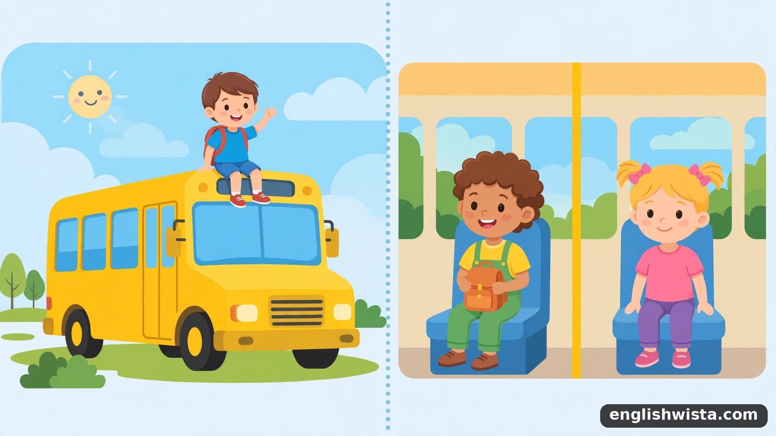 On the Bus and In the Bus difference