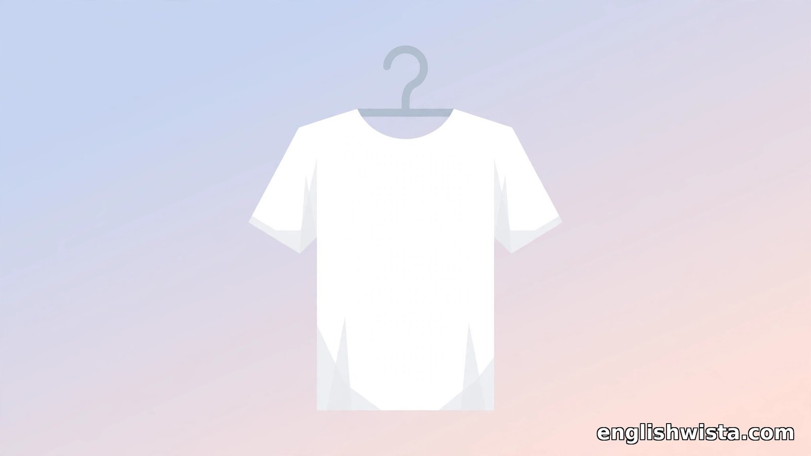 Flat vector simple plain white t-shirt on a hanger