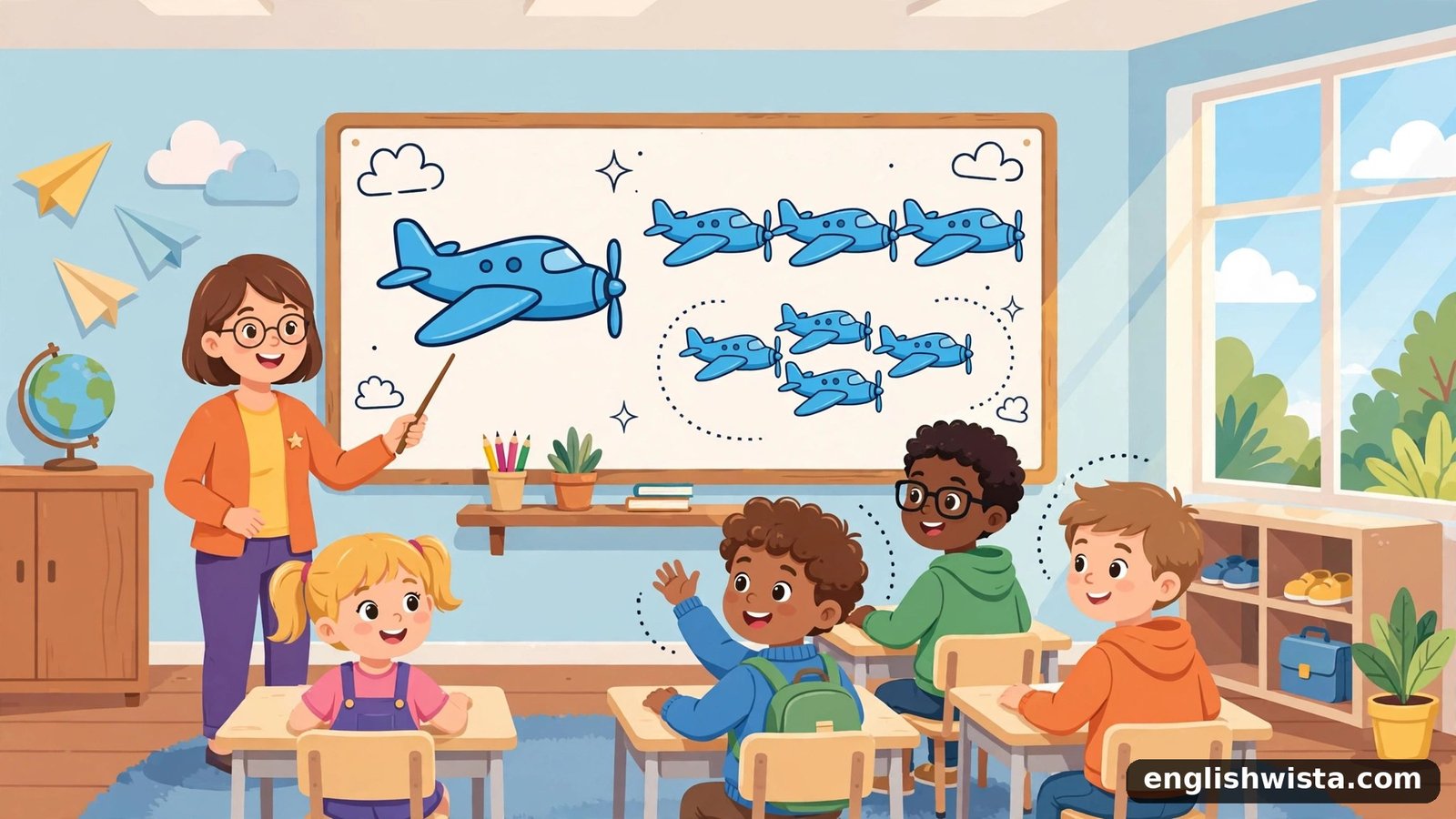 Classroom learning the plural of Aircraft