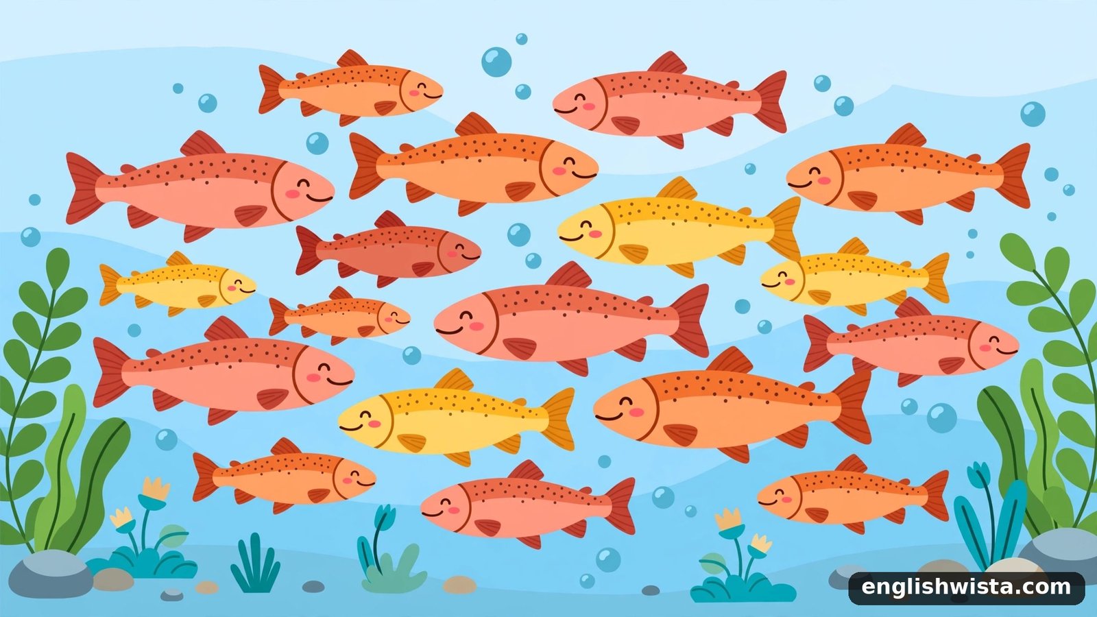 Illustration of many Trouts