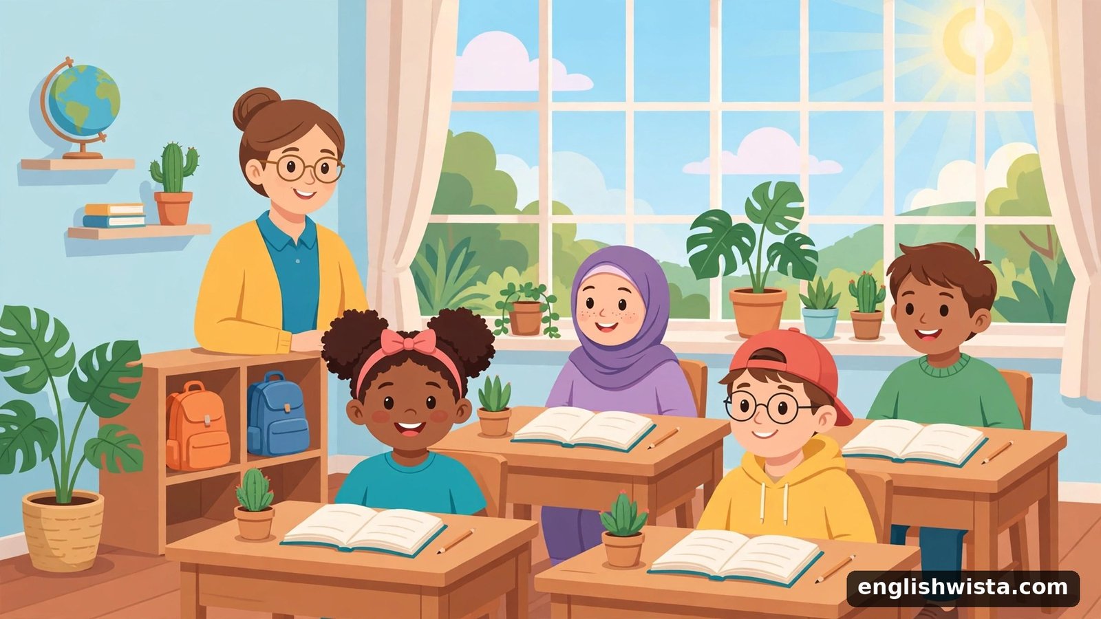 Classroom scene learning precede vs proceed
