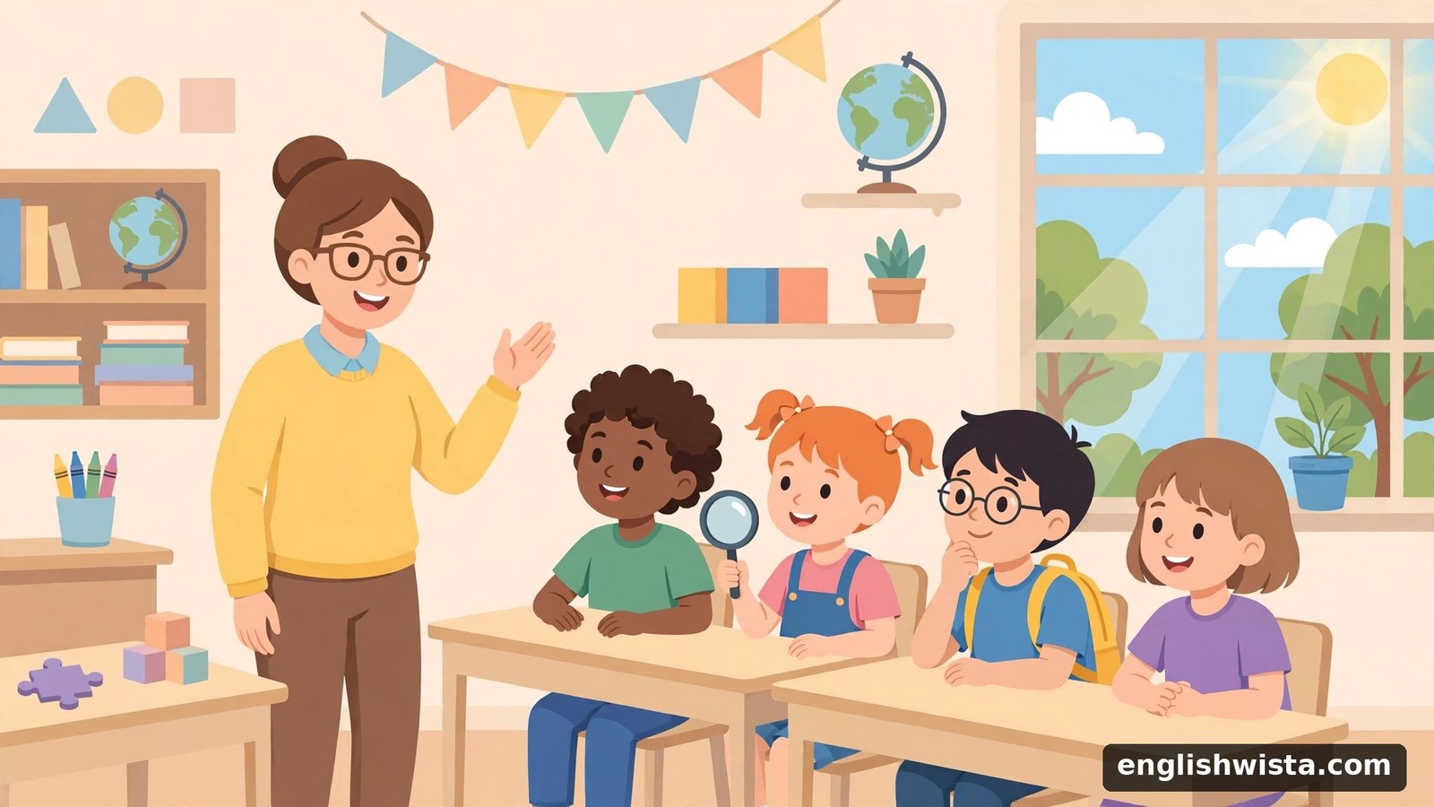 Classroom scene learning quite vs quiet