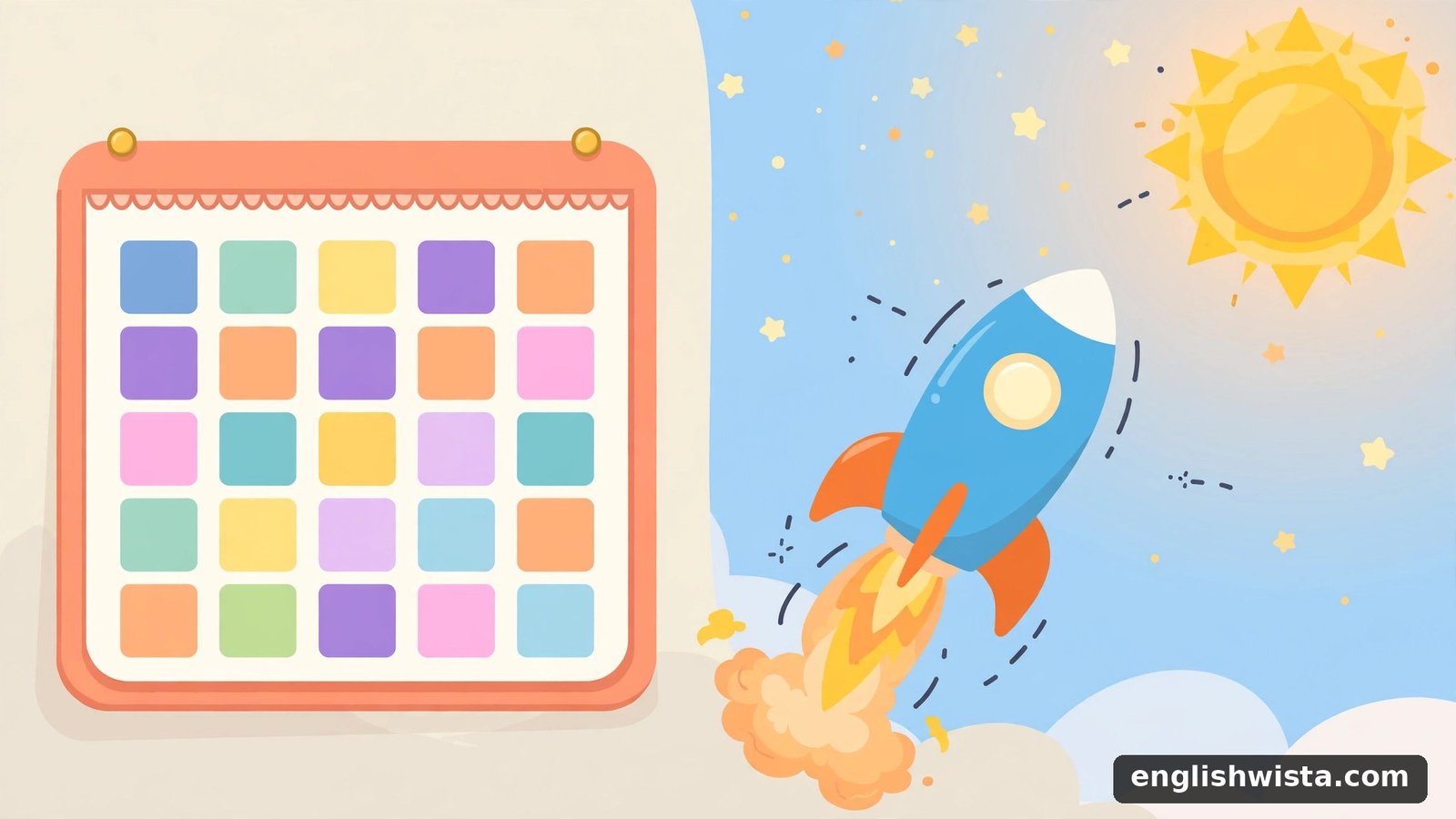 Calendar with future plans for will