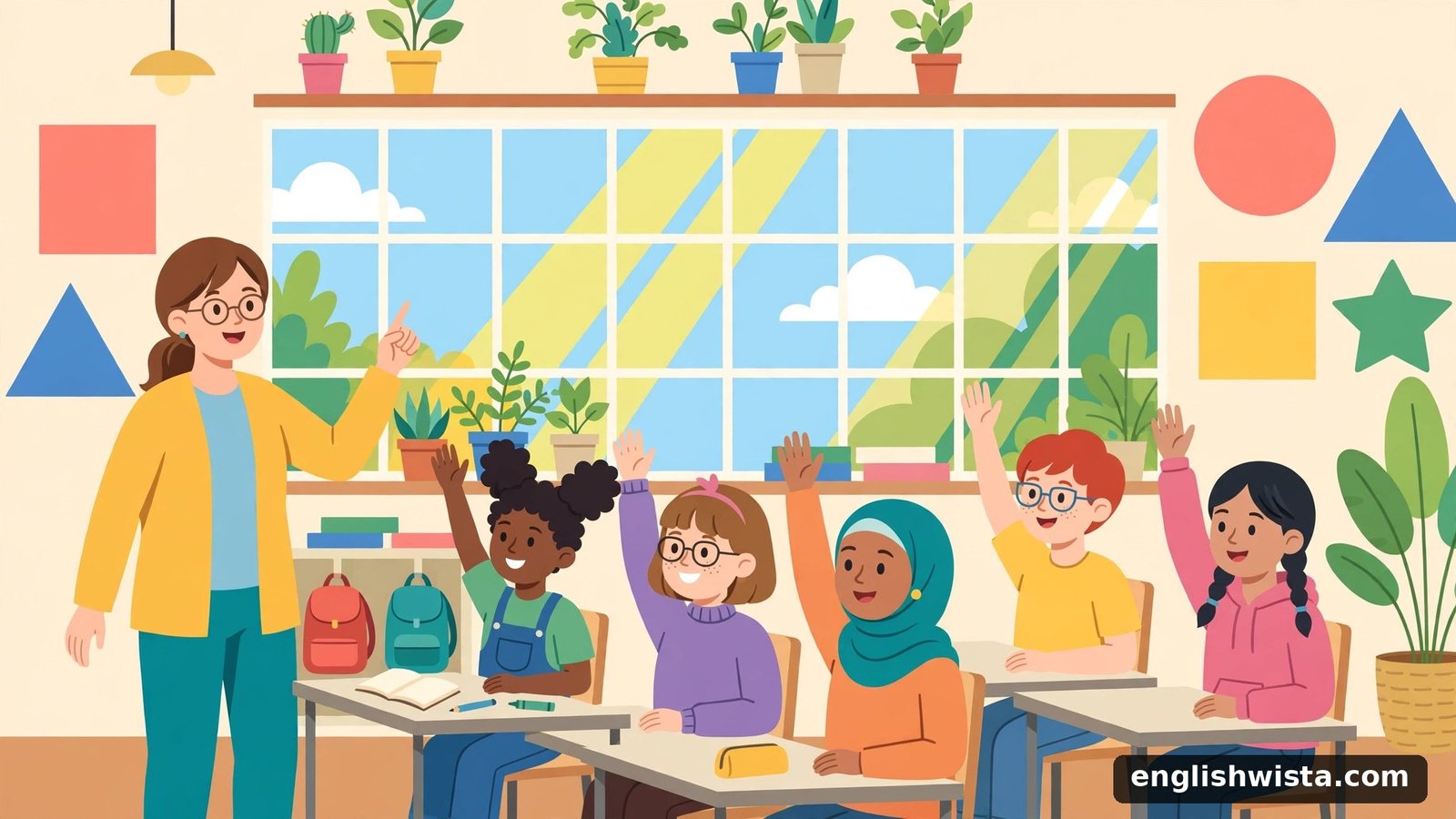 Classroom scene learning shall vs will