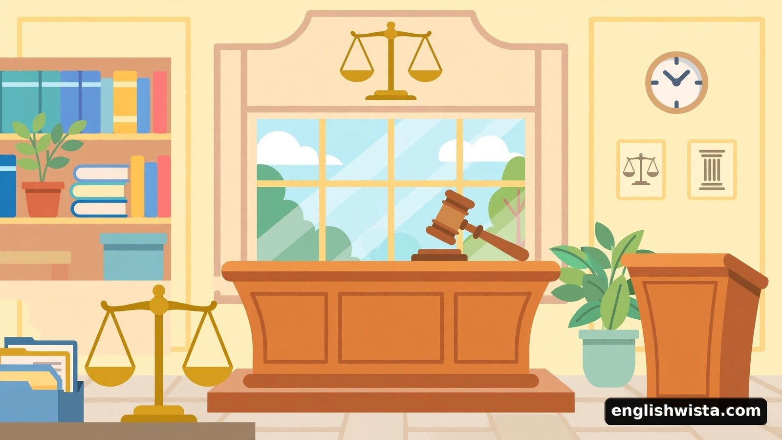 Courtroom scene learning slander vs libel