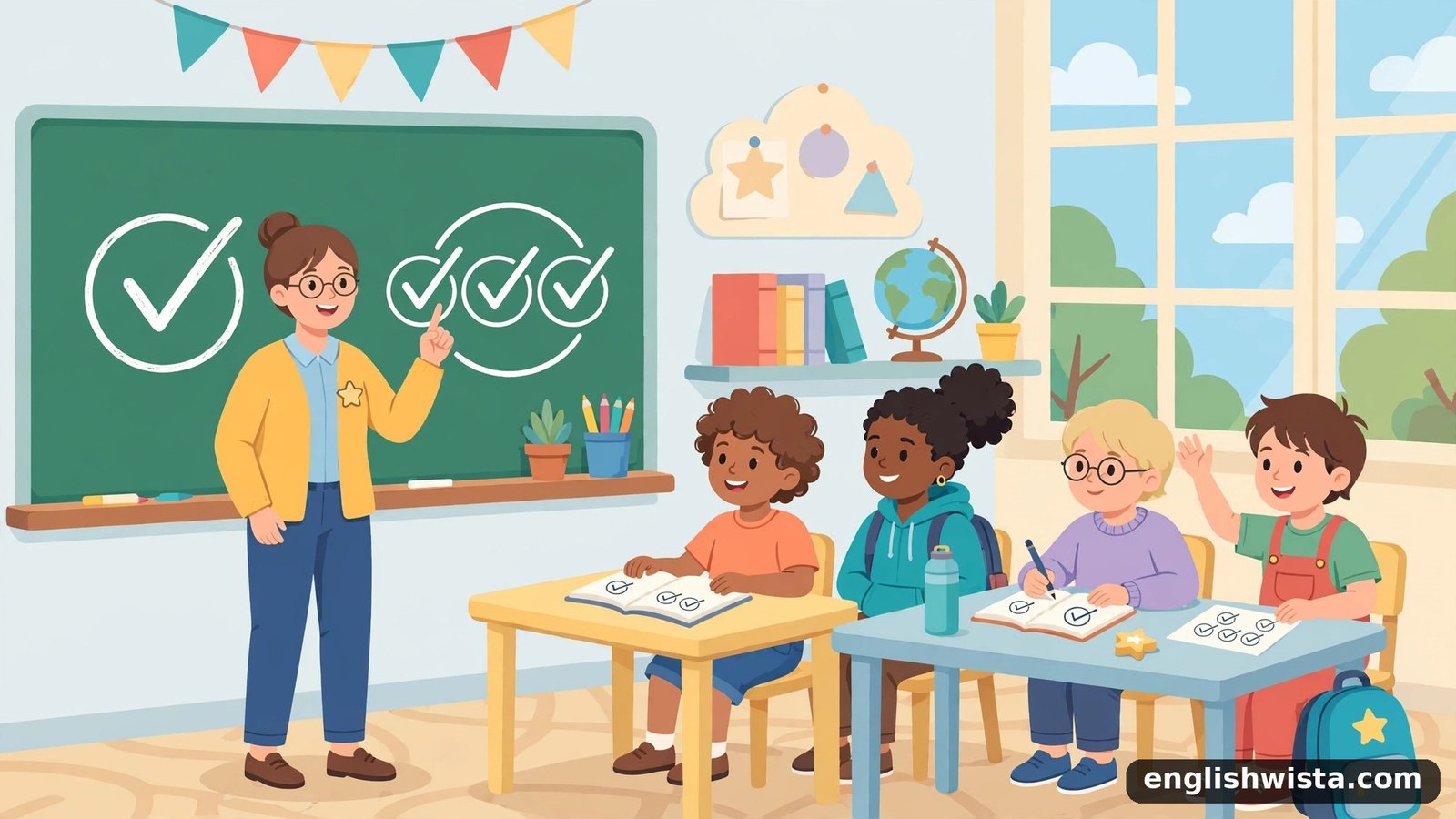 Classroom learning the plural of Correct