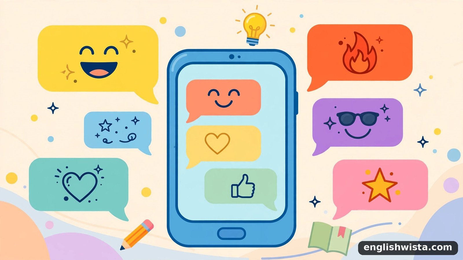 Texting slang illustration