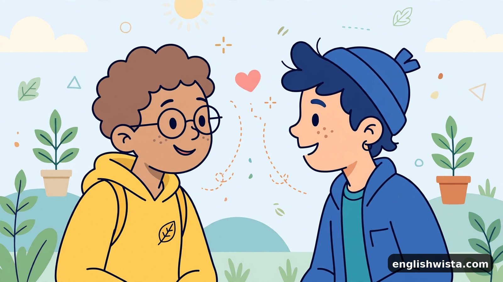 Two friends talking honestly