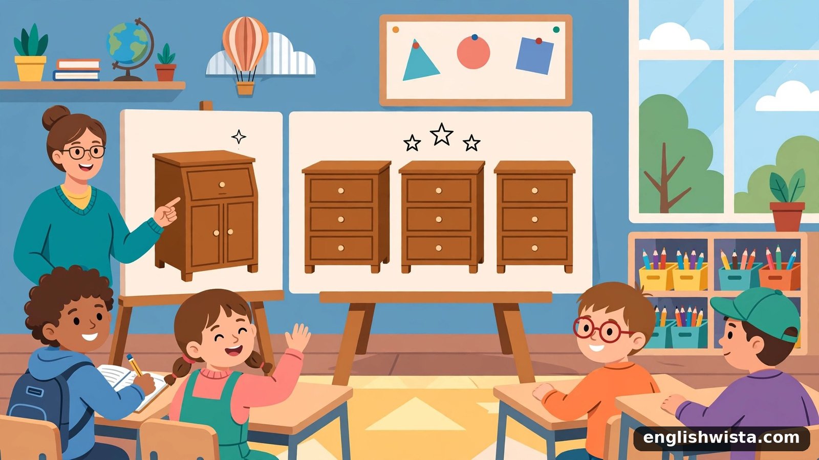 Classroom learning the plural of Bureau