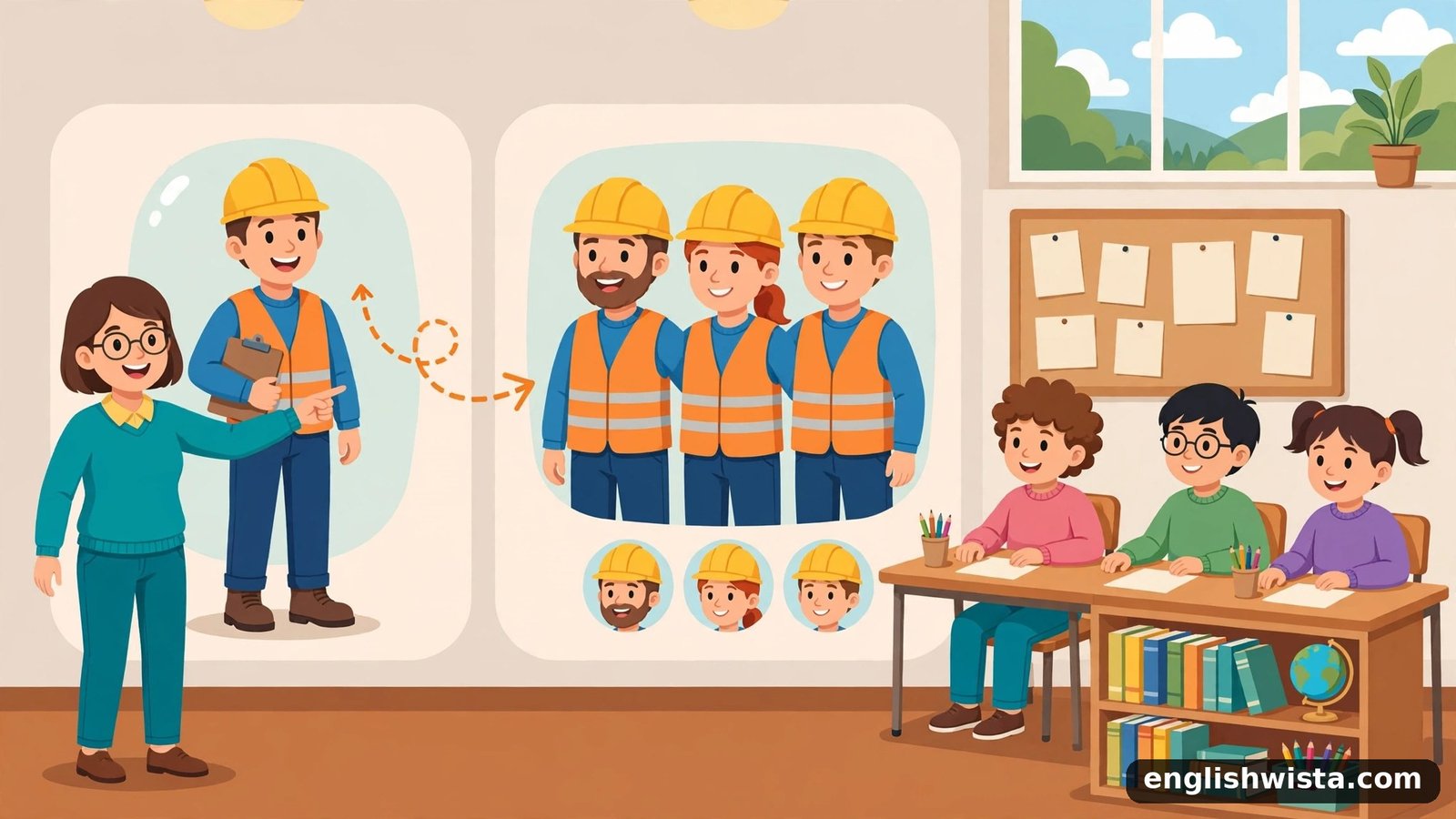 Classroom learning the plural of Foreman